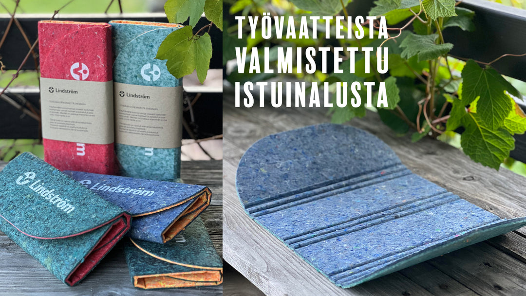 Poistotekstiilikuiduista istuinalusta Lindströmille - kokeilusta huipputuotteeksi