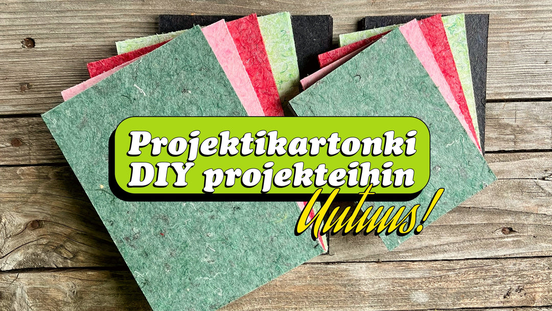 Projektikartonki - askartelumateriaali, jolla on tarina