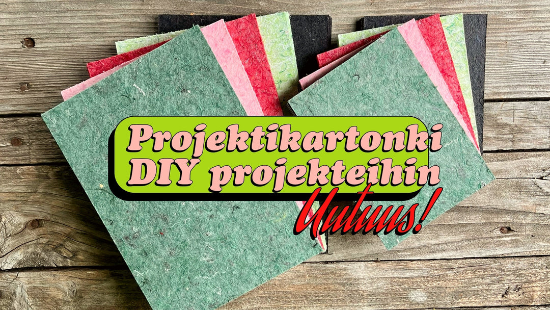 Projektikartonki - askartelumateriaali, jolla on tarina