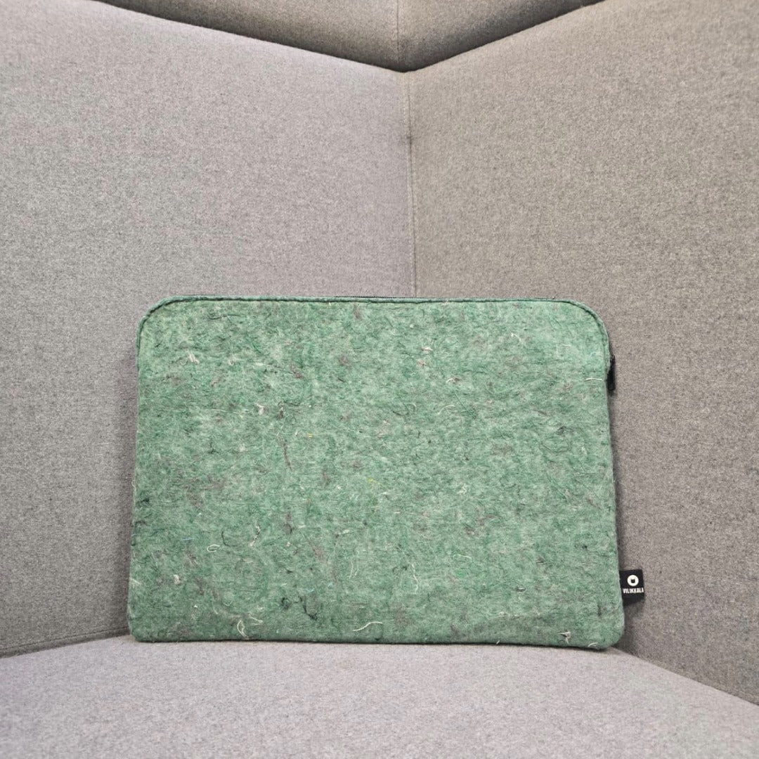Laptopsuoja KIRAKKA  vihreä poistotekstiilihuopa 27x37cm
