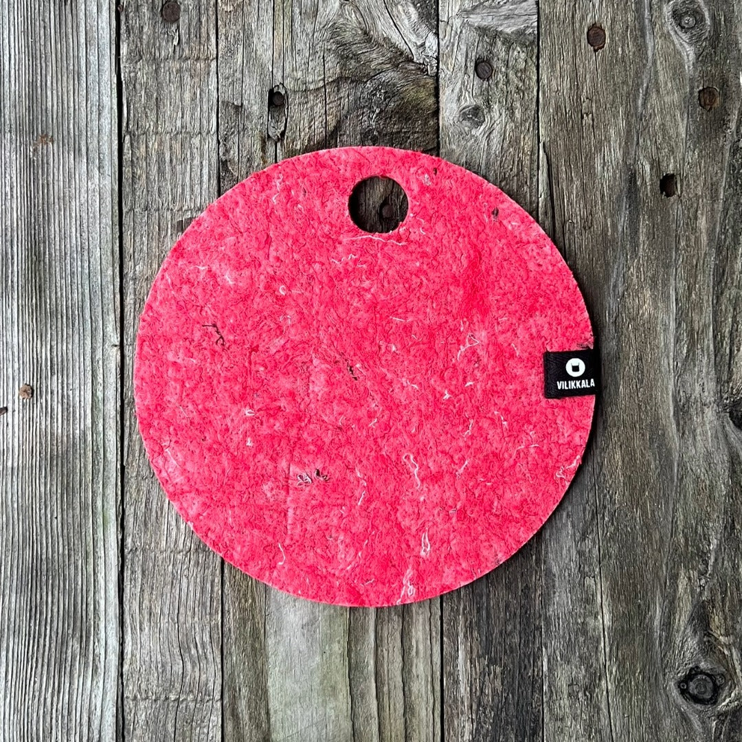 Pannunalunen Laperla punainen/grafiitti  20 × 20 cm poistotekstiilihuopa