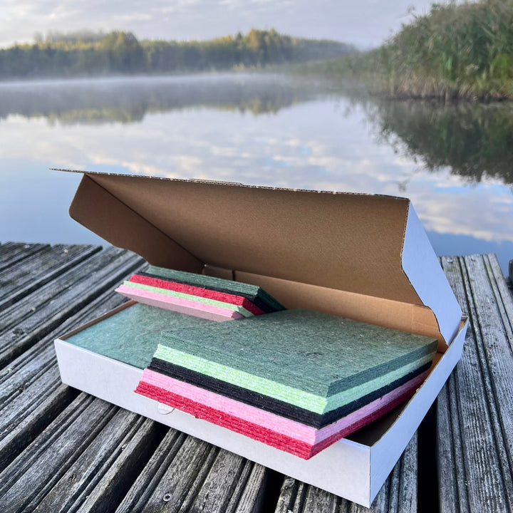 Projektikartonki | Box 1 | A5 ja A6-arkki 75 kpl | poistotekstiilihuopa