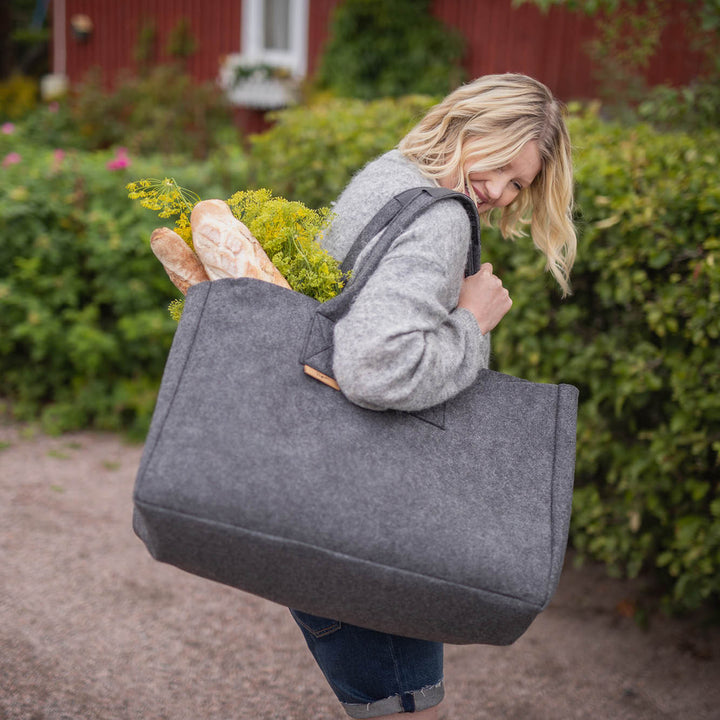 Tote-laukku Pipsa, harmaa viikonloppulaukku 70 L