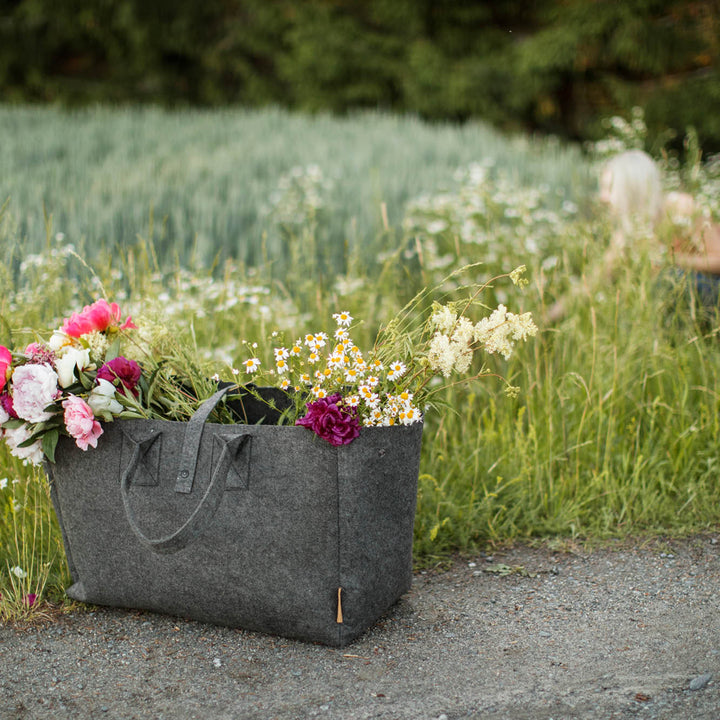 Tote-laukku Pipsa, harmaa viikonloppulaukku 70 L